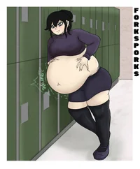 Fat goth girl