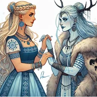 Jarnsaxa and Sif