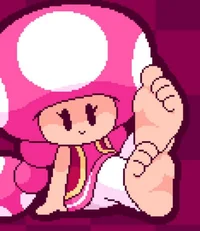 Toadette with feet