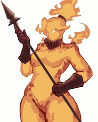 Motlen lava lady