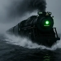 train in the sea