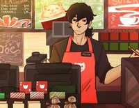 002 Cute cashier boy