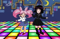 Chibiusa and Hotaru 