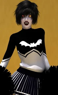 Goth cheerleader 