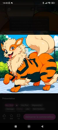 Female arcanine 