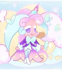 Cream Unicorn Cookie