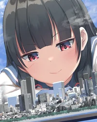 Giantess school gril
