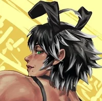 Muscular bunnygirl