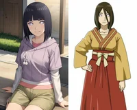 Hinata and  Hanabi 