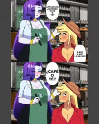 Applejack y Rarity 