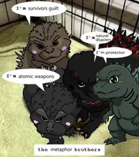 4 Baby Godzillas