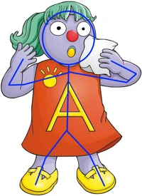 Ms A mascot