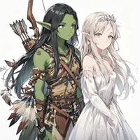 Elf and goblin
