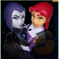 Starfire and Raven 