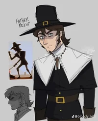 Haunted hotel priest