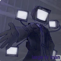 Large tv man