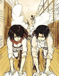 Levi and Mikasa