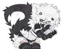 cute femboy cat nerd