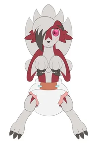 A diapered Lycanroc