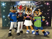The Fighters mascots