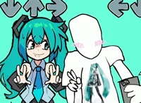Miku and slender man