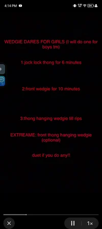 Wedgie dare