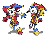 Pomni and Evil Pomni