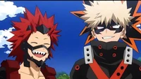 Kirishima y Bakugo