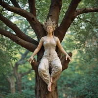 T Meditating goddess