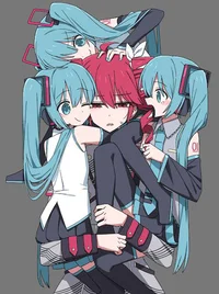 Teto cuida a Miku 
