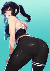 Tall girl at the gym