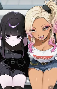 Goth and Gyaru GFs