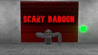 Scary baboon