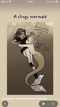 Clingy mermaid 