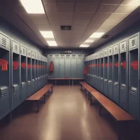 Girls locker room
