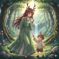 Sylvina y Elian deer