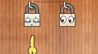 Two lock keys girl