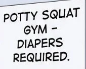 Potty Squat Gym 
