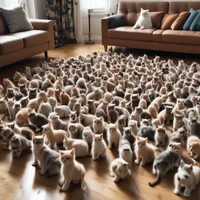 100 kittens