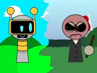 Funbot and skelly