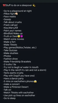 Non -human sleepover