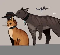 Cat Chuuya and Dazai