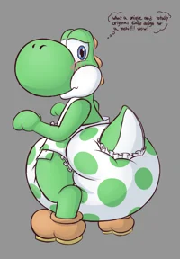A Diapered Yoshi