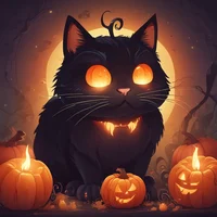 Pumpkin Cat