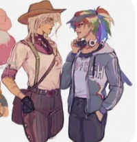 Apple jack and rainb