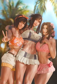 Yuffie Tifa Aerith
