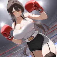 Large Boxing Girl