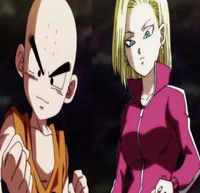 Krillin and 18