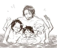 Shanks SaboAce Luffy