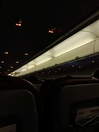 On board the plane 